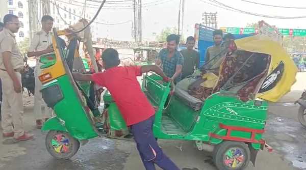 पटना में हुआ भीषण सड़क हादसा क्रेन से ऑटो की टक्कर, सात लोगों की मौत