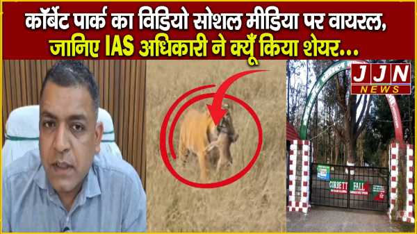 रामनगर के कॉर्बेट पार्क का विडियो सोशल मीडिया पर वायरल  जानिए IAS अधिकारी ने क्यूँ किया शेयर 