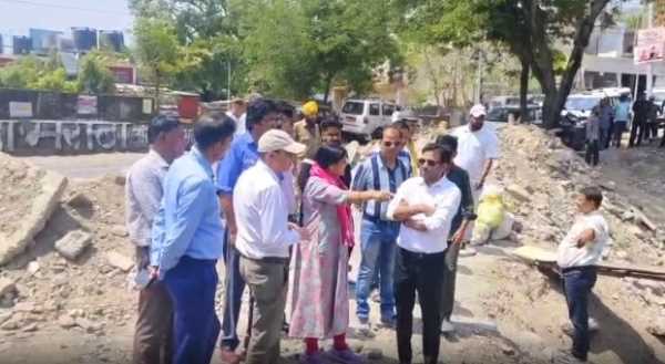हल्द्वानी..12 मीटर चौड़ी होगी सड़क, अधिकारियों ने किया स्थलीय निरीक्षण!!