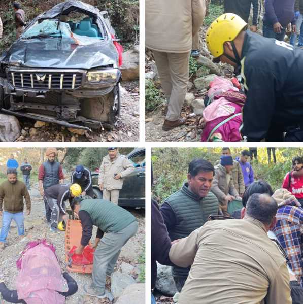 हल्द्वानी – कैंची धाम मार्ग में हुआ भीषण सड़क हादसा, तीन लोगों की हुई मौत !