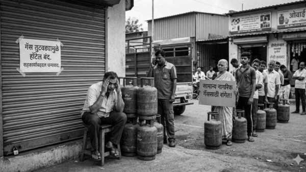 हल्द्वानी में गैस संकट पर फूटा गुस्सा, यूथ कांग्रेस उतरे सड़कों पर