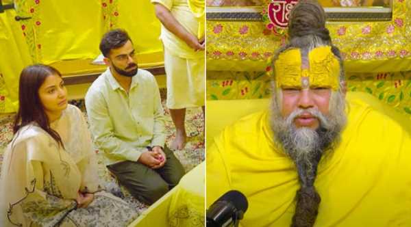 टेस्ट क्रिकेट से संन्यास के बाद संत प्रेमानंद से मिले विराट कोहली, साथ में दिखीं पत्नी अनुष्का