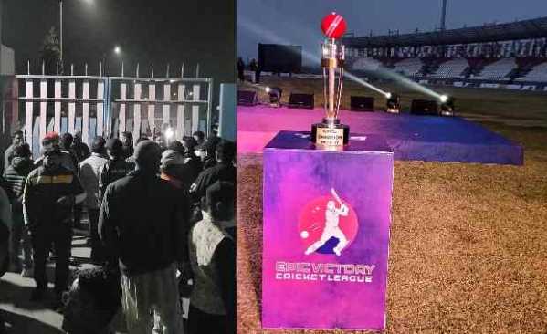 हल्द्वानी... क्रिकेट लीग का ड्रामा, स्टेडियम में दर्शकों का हंगामा !