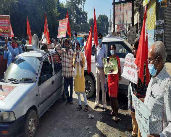 संयुक्त किसान मोर्चा का भारत बंद, हल्द्वानी में भी दिखा बंद का असर