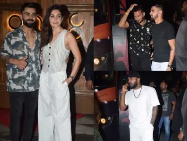 Virat Kohli Hosts dinner For RCB Team: Anushka-Virat ने अपने रेस्टोरेंट में रखी RCB की टीम के लिए डिनर पार्टी, स्टाइलिश अंदाज में पहुंचा कपल, देखिए कौन-कौन से खिलाड़ी हुए शामिल