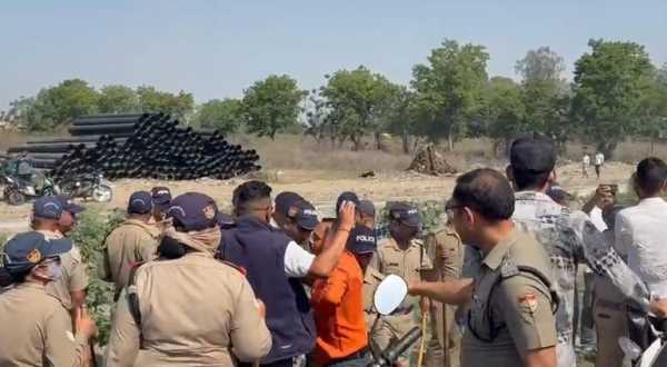 हल्द्वानी में मदरसन गेट पर हंगामा, नेताओं की गिरफ्तारी से भड़का गुस्सा 