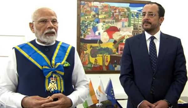 प्रधानमंत्री मोदी को साइप्रस का सर्वोच्च सम्मान, अब तक 20 से ज्यादा देश कर चुके सम्मान