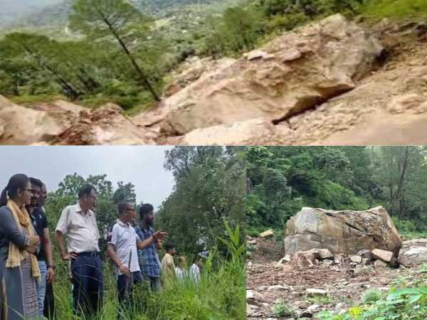 Uttarakhand News: नैनीताल के इस गाँव के अस्तित्व पर मंडरा रहा खतरा, चट्टान से बड़े पत्थरो के गिरने से लोगो में दहशत 