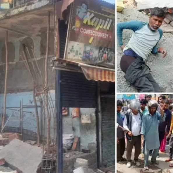 हल्द्वानी में नगर निगम की दुकान की छत गिरने से दो मजदूर घायल !