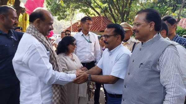 रामनगर में सुरक्षा के कड़े इंतजाम ओम बिरला का  जिम कॉर्बेट नेशनल पार्क दौरा शुरू !!